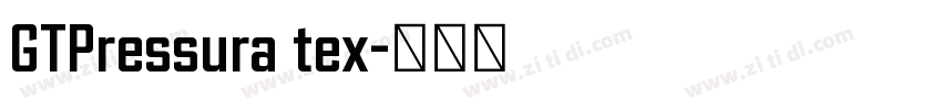 GTPressura tex字体转换 GTPressura tex字体转换